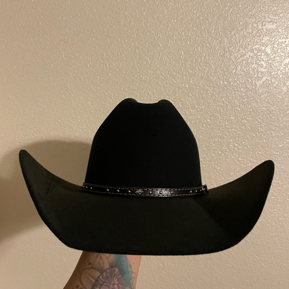 Justin 2x black hills wool hat 55.      6 7/8